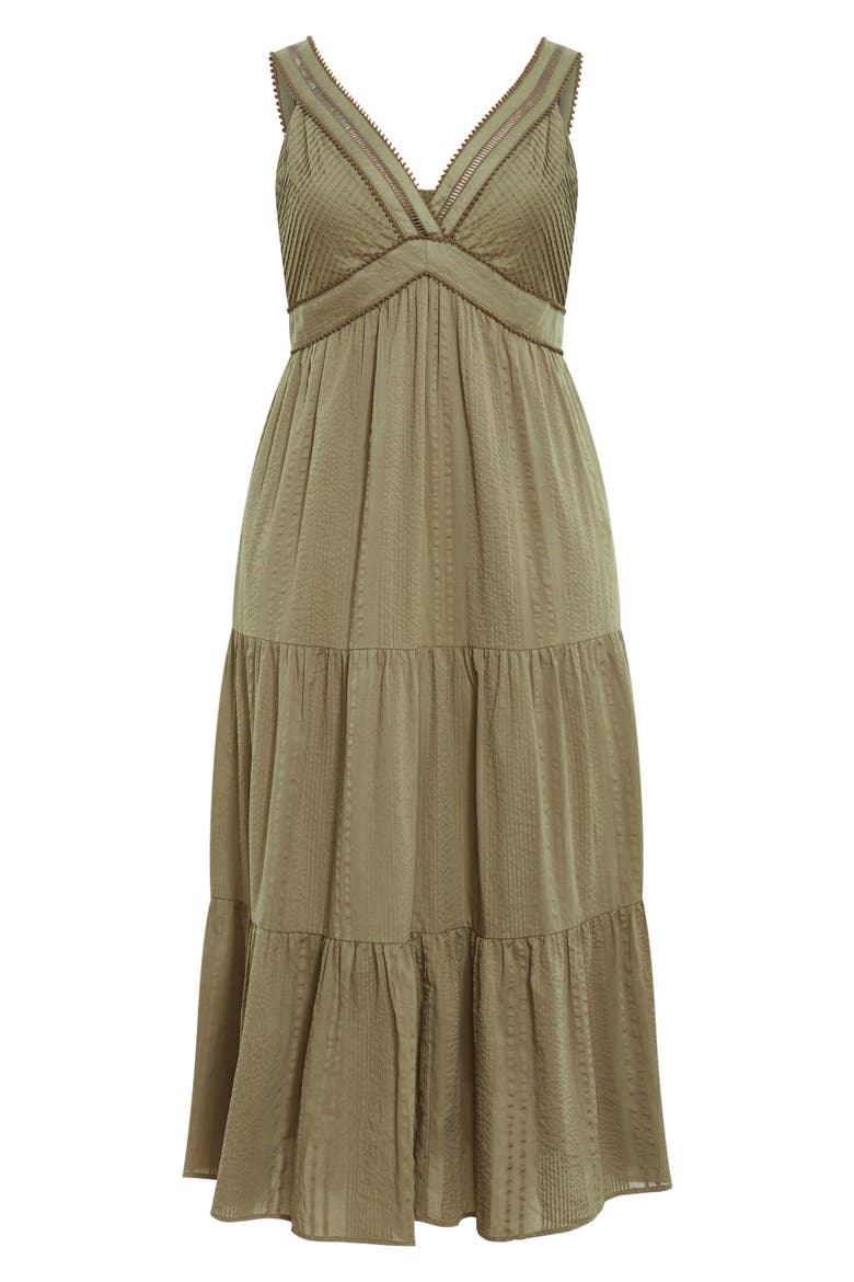 Bella Tiered Cotton Maxi Sundress, Alternate, color, OLIVE