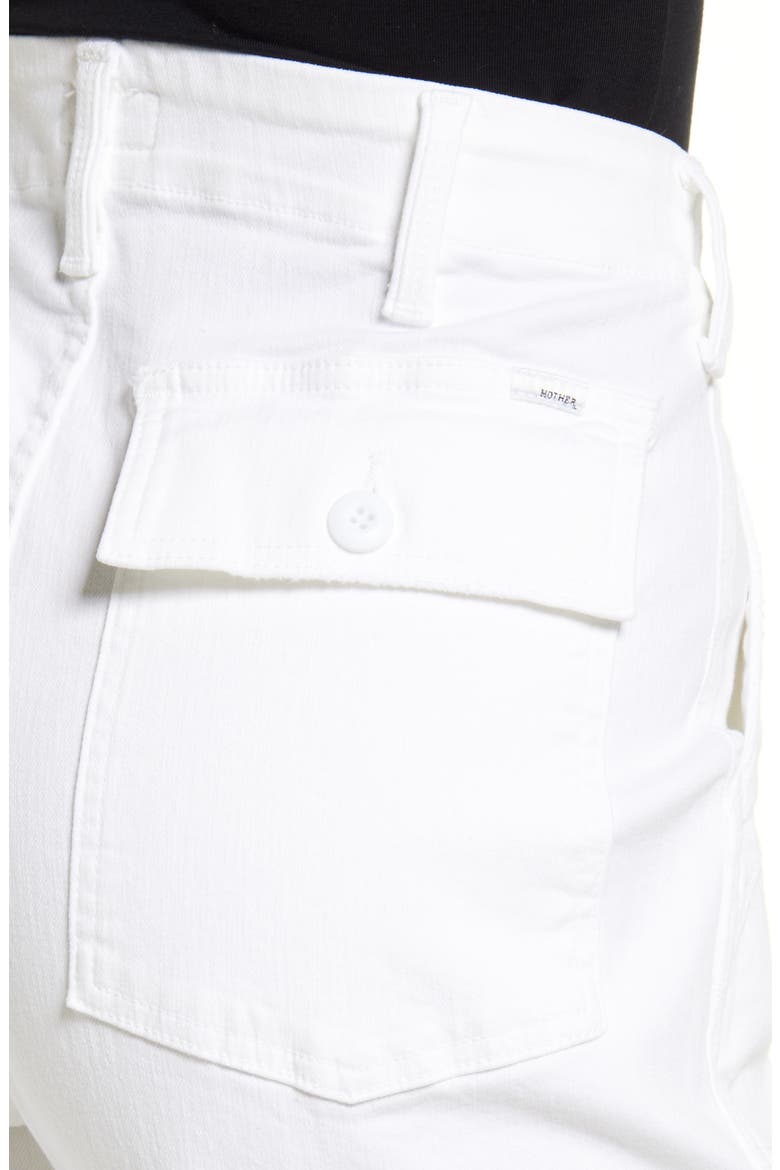 The Patch Pocket Private High Waist Frayed Ankle Straight Leg Jeans, Alternate, color, FAIREST OF THEM ALL