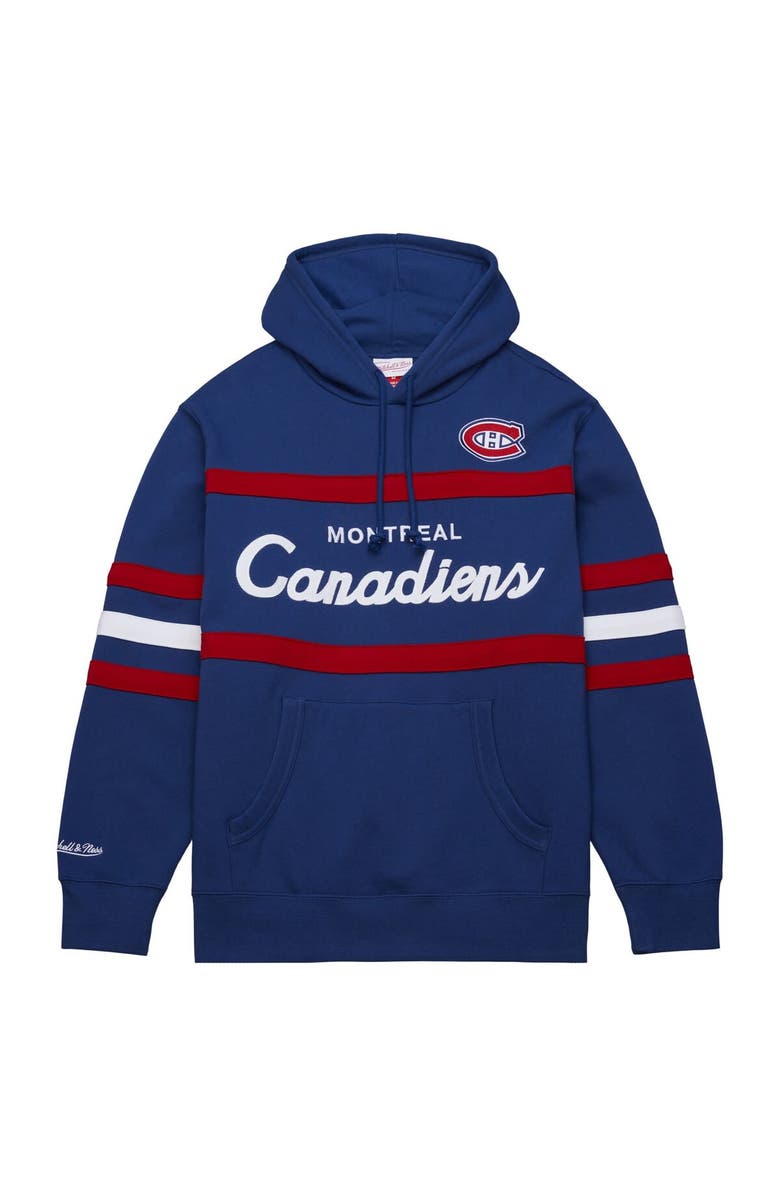 Mitchell & Ness Men's Mitchell & Ness Navy Montreal Canadiens Head Coach Pullover Hoodie, Alternate, color, Navy