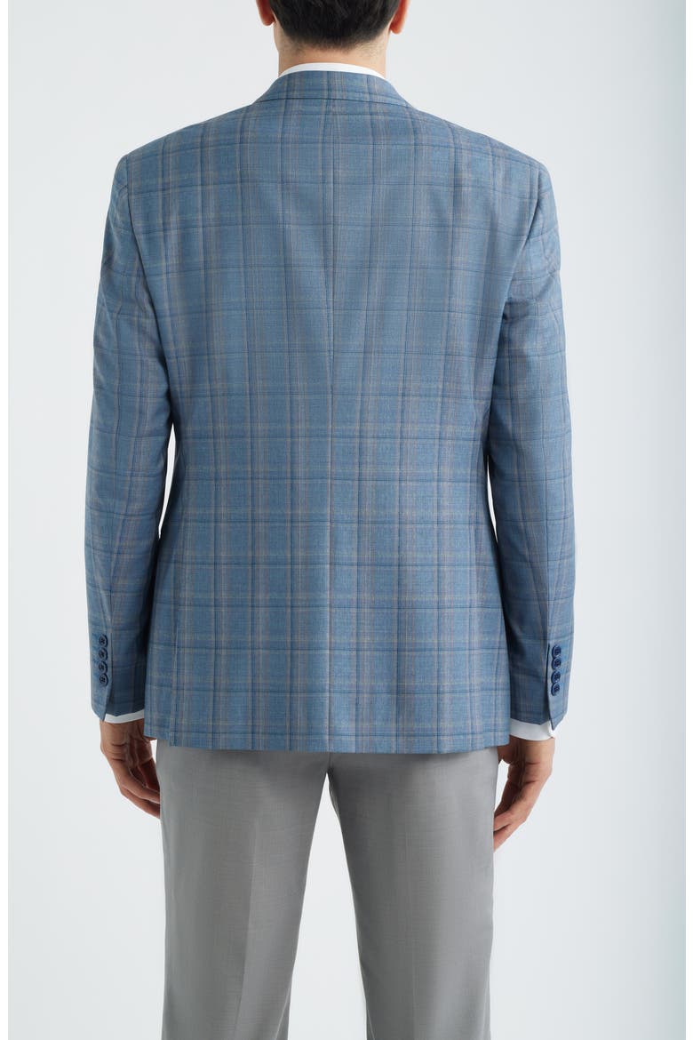 Dusty Teal Check Virgin Wool Sport Coat, Alternate, color, DUSTY TEAL