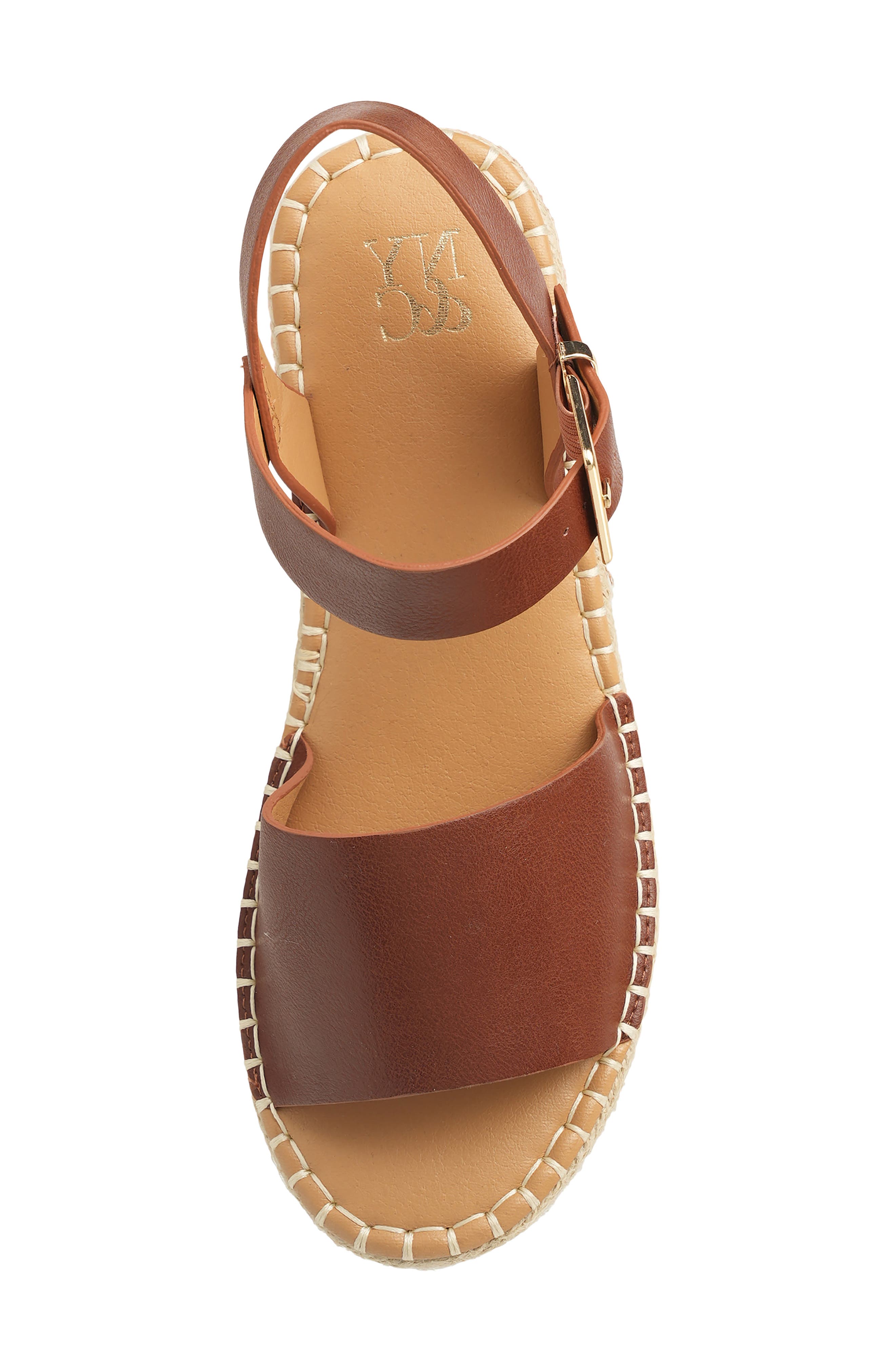 Elandra Espadrille Sandal, Alternate, color, COGNAC
