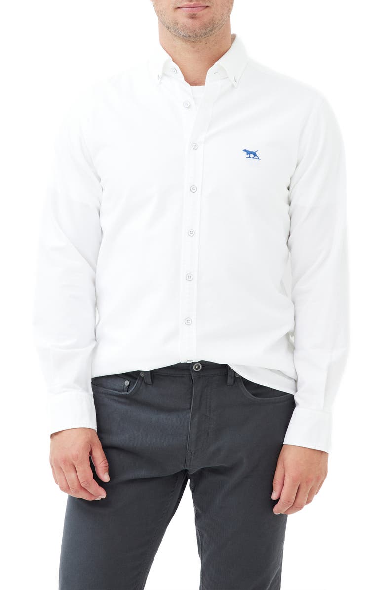Rodd & Gunn North Island Solid Button-Down Shirt, Main, color, Blanc