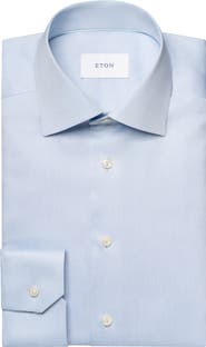 Eton Slim Fit Twill Dress Shirt