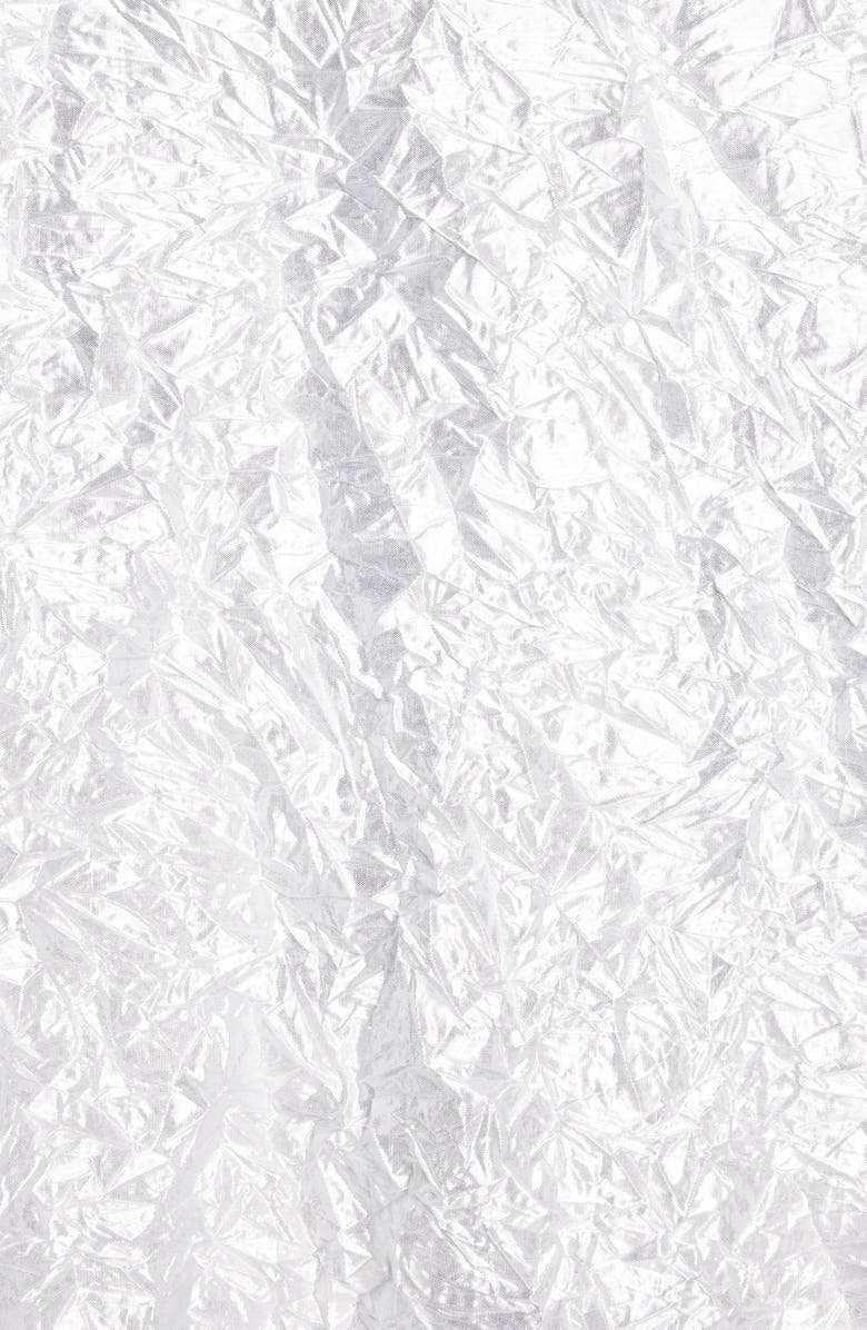 Acne Studios Crinkle Metallic Button-Up Shirt, Alternate, color,