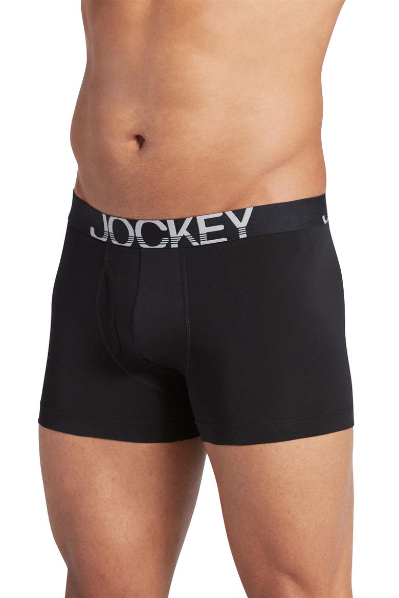 Mens ActiveStretch 4" Boxer Brief - 3 Pack, Alternate, color, Black