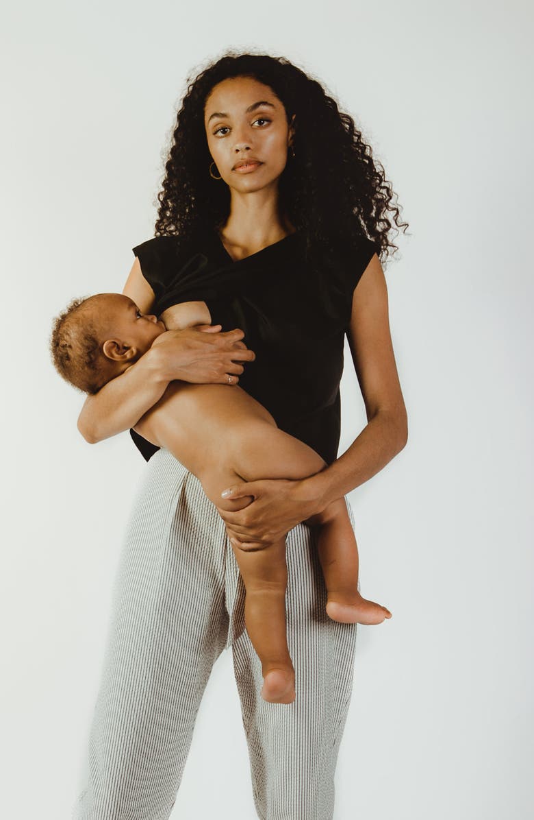 MADRI COLLECTION Crossover Nursing Top, Alternate, color,