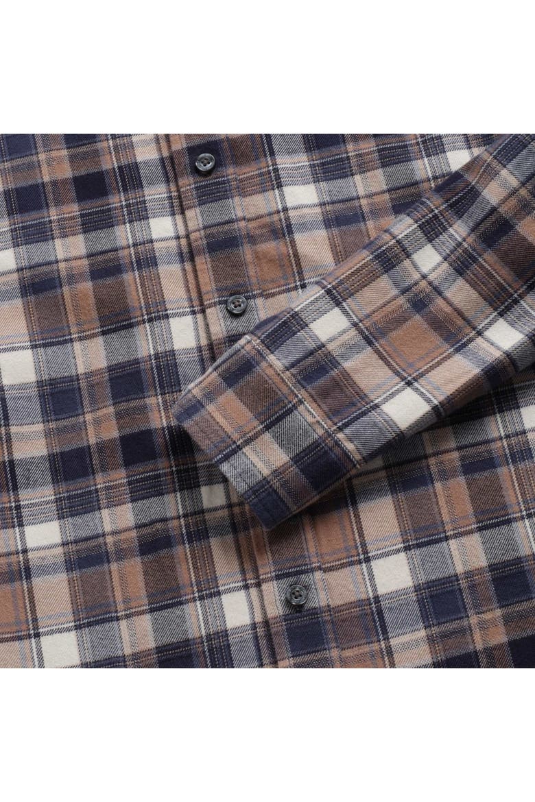 Brian Flannel Plaid Shirt, Alternate, color, Brown Combo