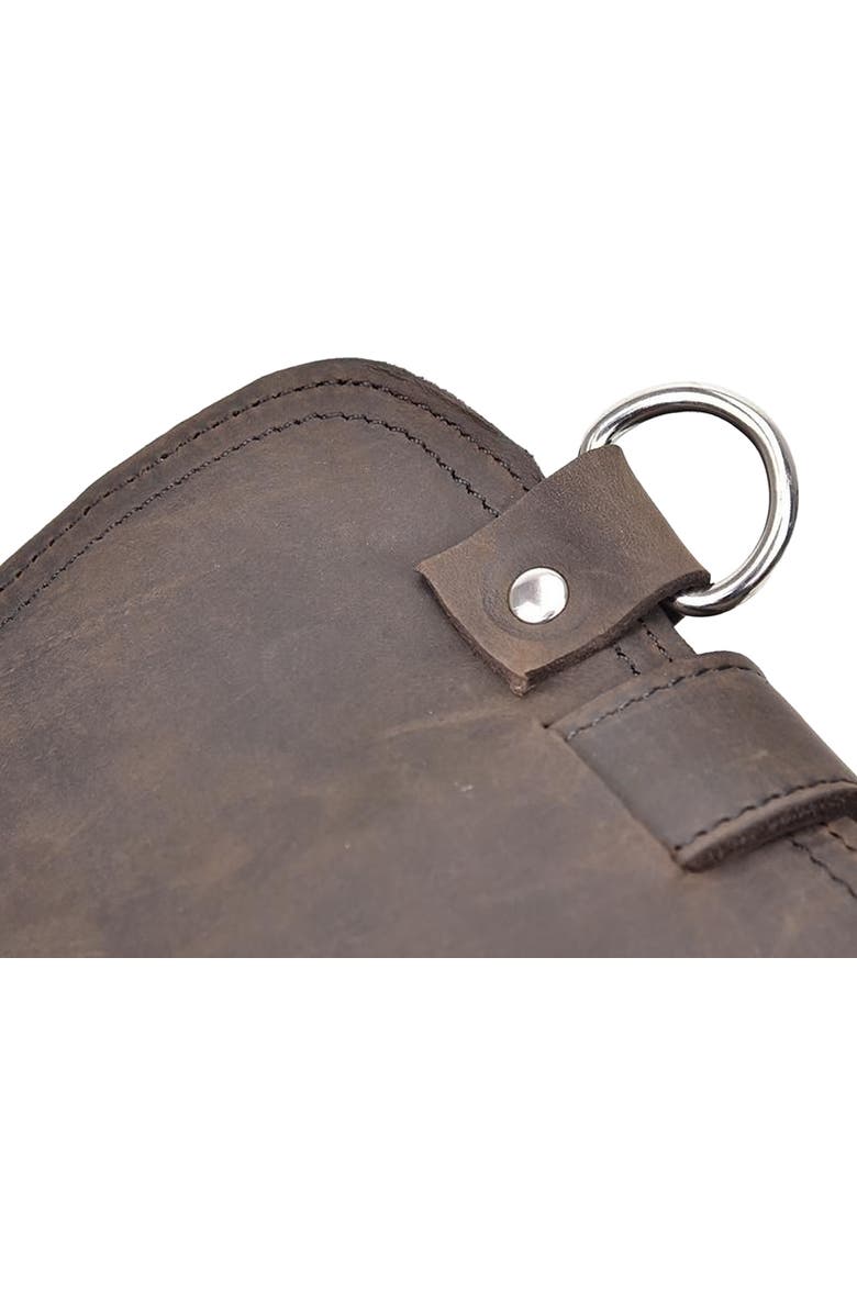 STEEL HORSE LEATHER The Gustav Messenger Bag | Large Capacity Vintage Leather Messenger Bag, Alternate, color, Dark Brown