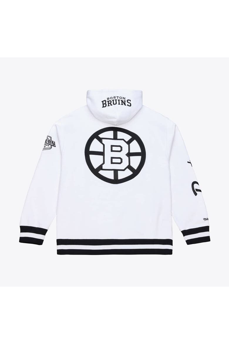 Men's Mitchell & Ness  White Boston Bruins Arctic Fleece Hoodie, Alternate, color, White