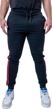 Maceoo Leo Logo Stripe Joggers