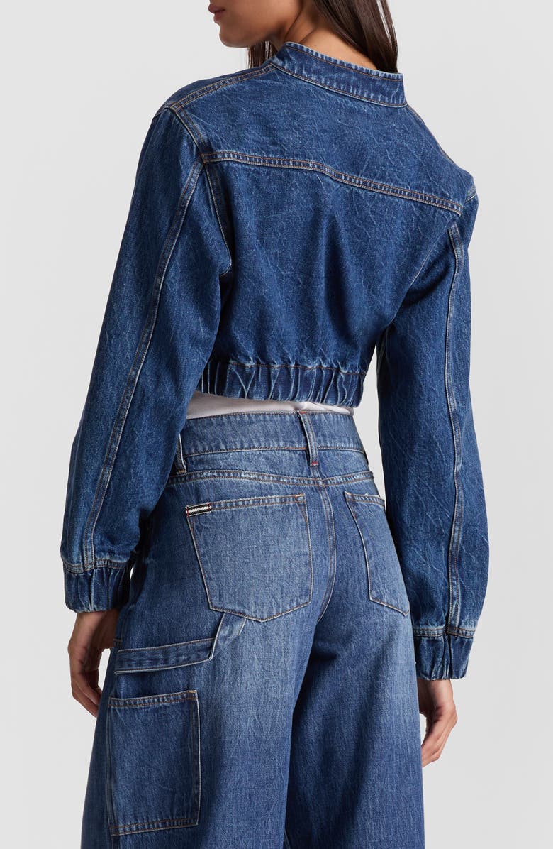 Alice + Olivia Mateo Denim Carpenter Jacket, Alternate, color, 