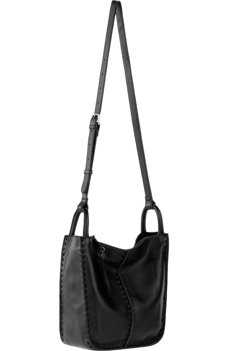 The Sak Los Feliz Crossbody Leather Bag, Alternate, color, Black