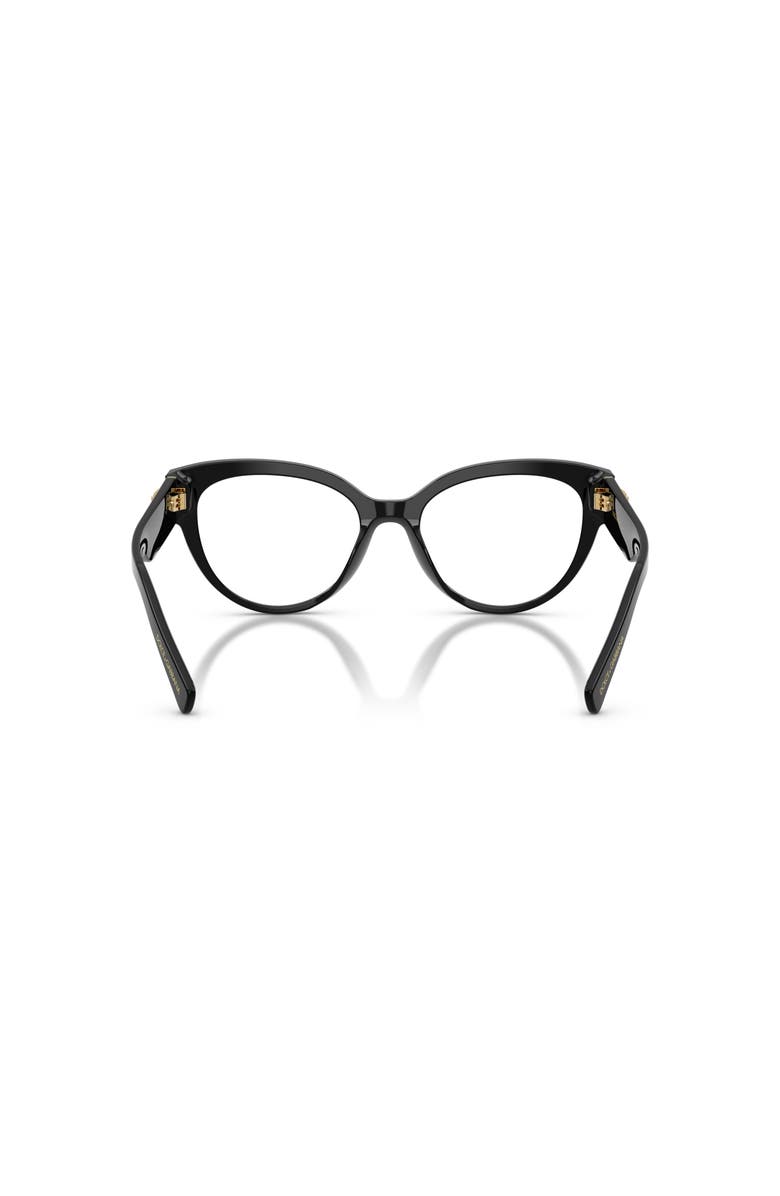 Dolce&Gabbana 52mm Cat Eye optical glasses, Alternate, color, Black