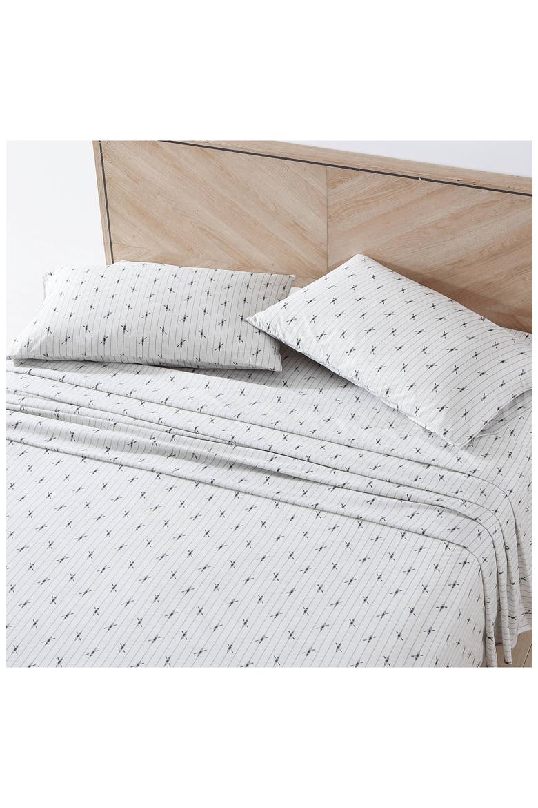 Downstream 200 Thread Count 100% Cotton Percale Sheet Set, Alternate, color, MEDIUM GREY