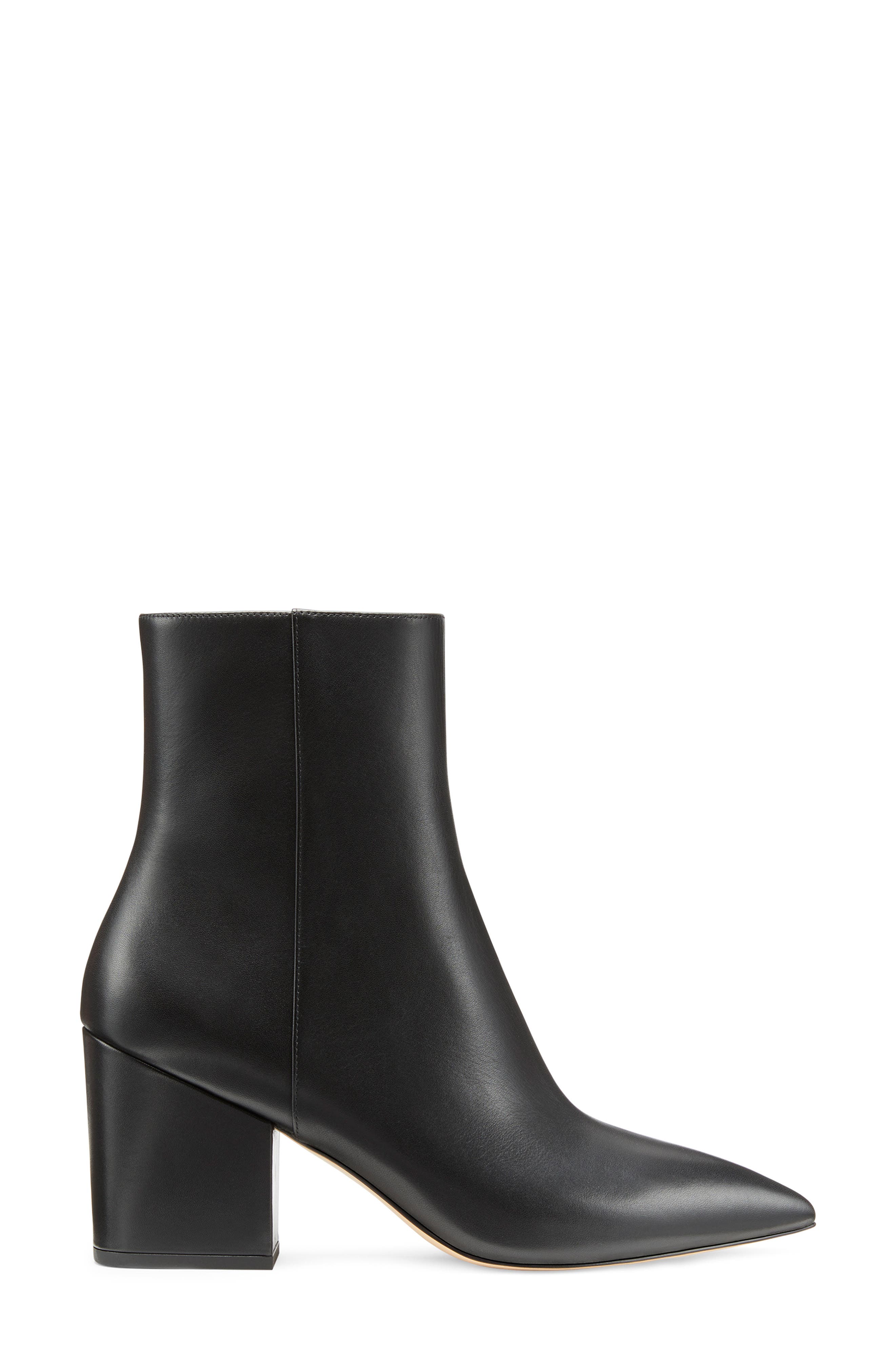 Avenue 75 Block Heel Bootie, Alternate, color, BLACK