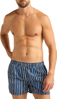 AUTO-REPLY™ Print 4-Inch Nylon Swim Trunks