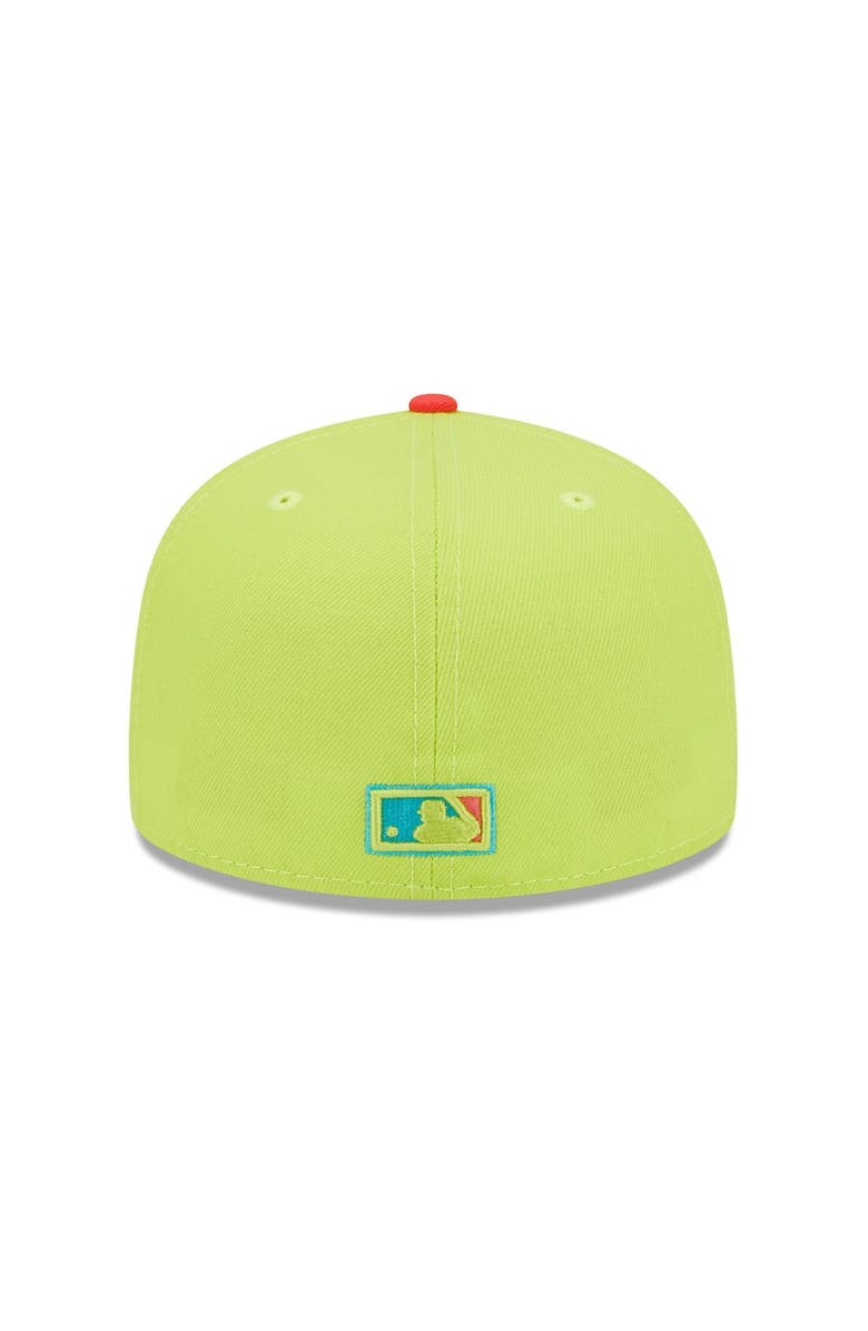 New Era Men's New Era Green/Red Detroit Tigers Tiger Stadium Final Season Cyber Highlighter 59FIFTY Fitted Hat, Alternate, color,