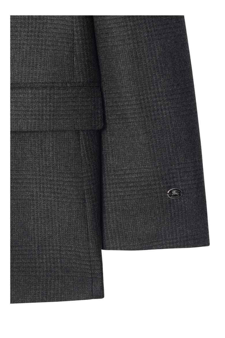 Check Wool Cashmere Tailored Jacket, Alternate, color, Loden green/highland green