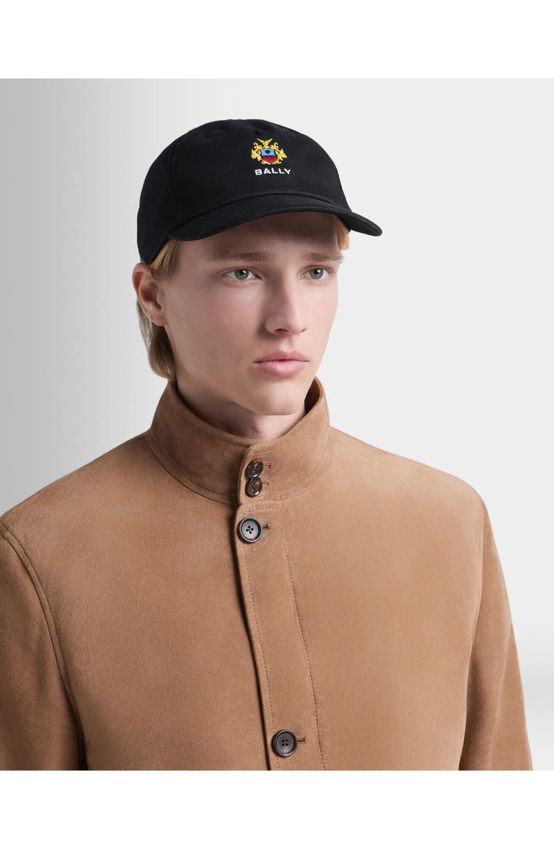 Bally Baseball Hat in Cotton With the Bally Crest, Alternate, color,