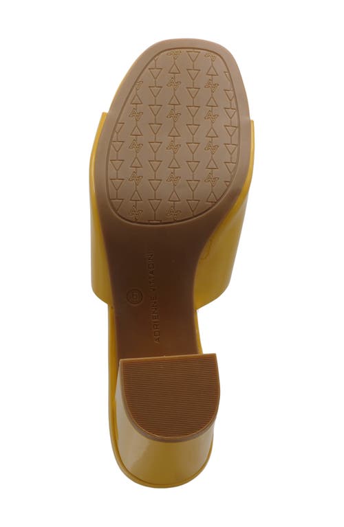 Adrienne Vittadini Abstract Block Heel Sandal In Sun Patent