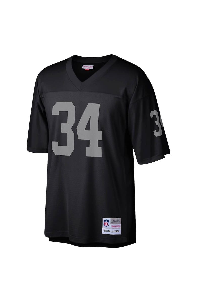 Mitchell & Ness Men's Mitchell & Ness Bo Jackson Black Las Vegas Raiders Legacy Replica Jersey, Alternate, color, Black