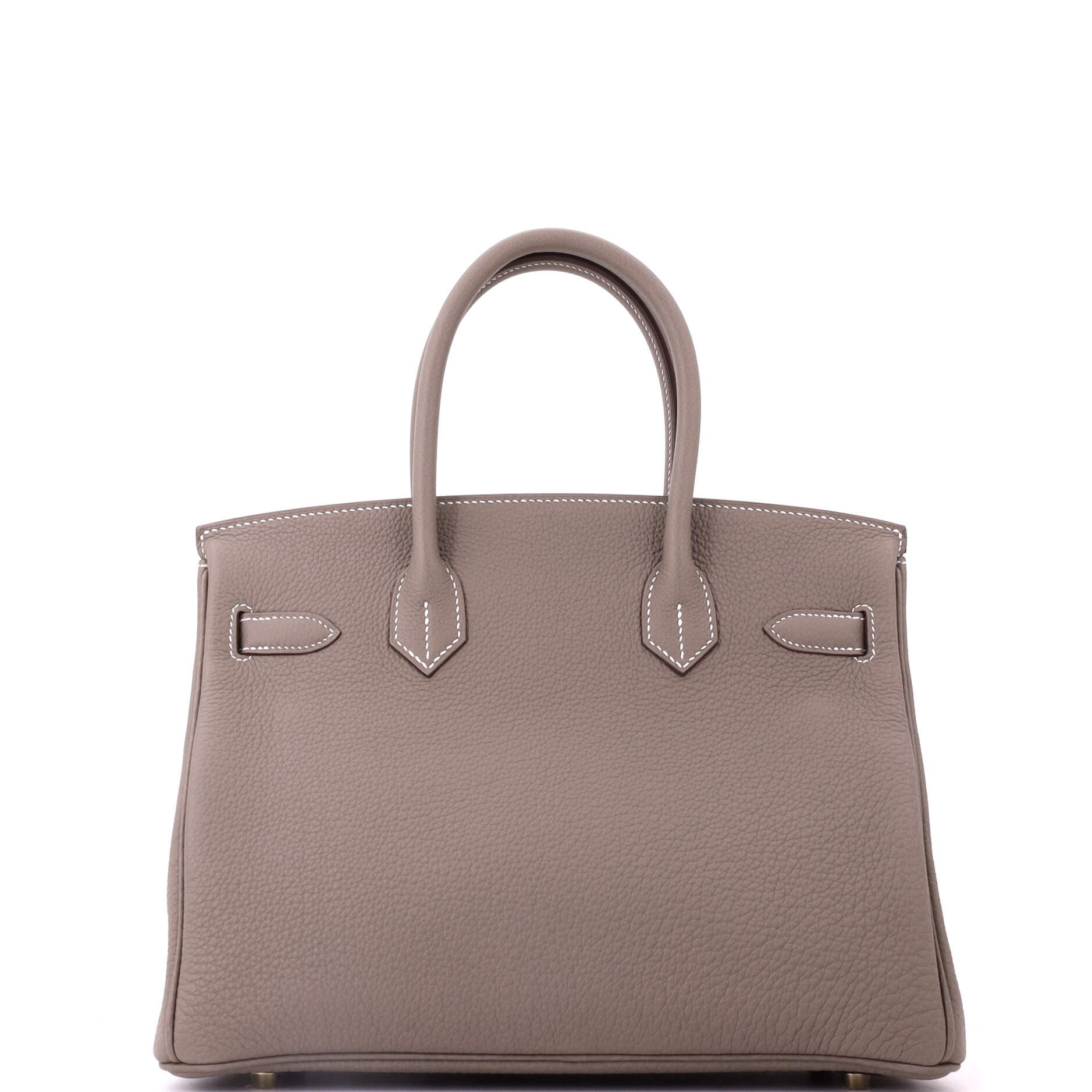 Pre-Owned Hermes Birkin Handbag Grey Togo with Gold Hardware 30, Alternate, color, Etoupe