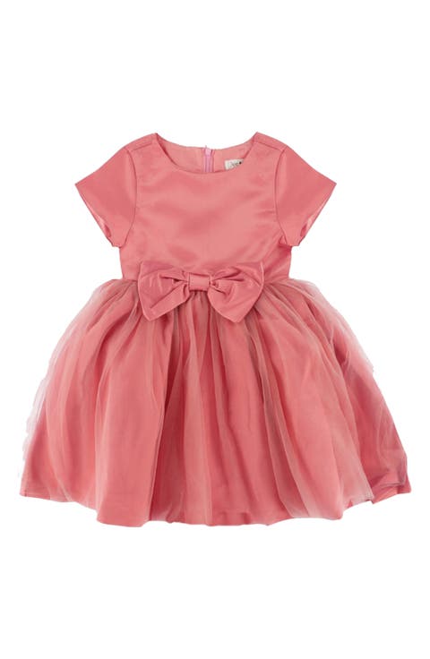 Kids' Cap Sleeve Tulle Occasion Dress