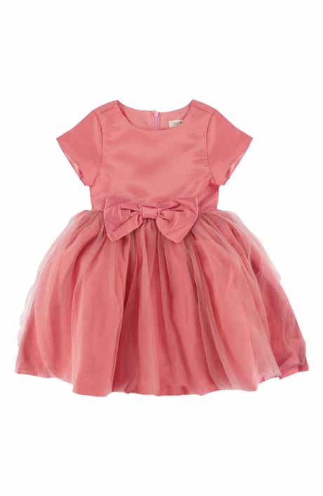 Kids' Cap Sleeve Tulle Occasion Dress