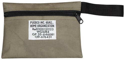 Puebco Laminated Fabric Pouch In Beige