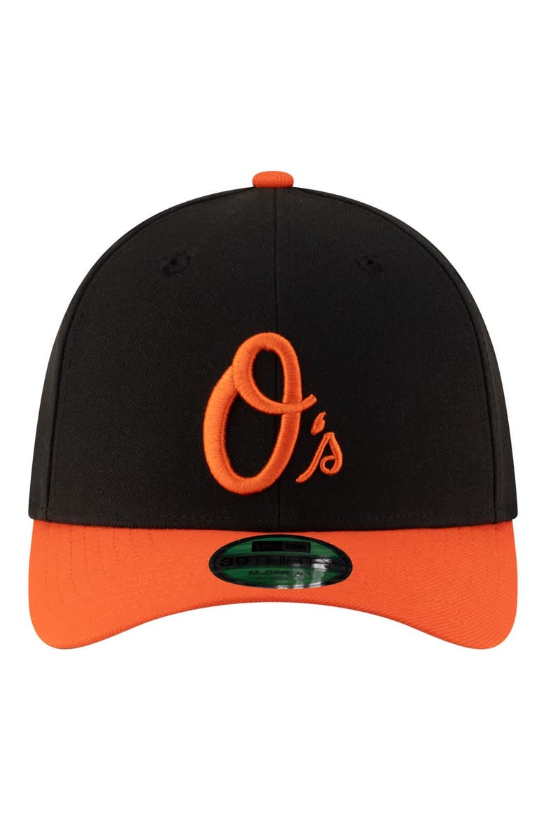 Men's New Era  Black Baltimore Orioles Alternate Player Replica 39THIRTY M-Crown Flex Hat, Alternate, color, Black