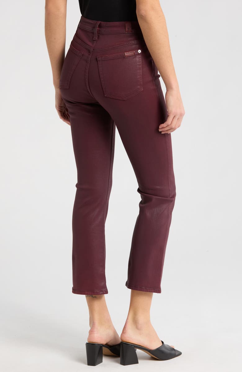 7 For All Mankind THE HW SLIM KICK, Alternate, color, Coated Ruby