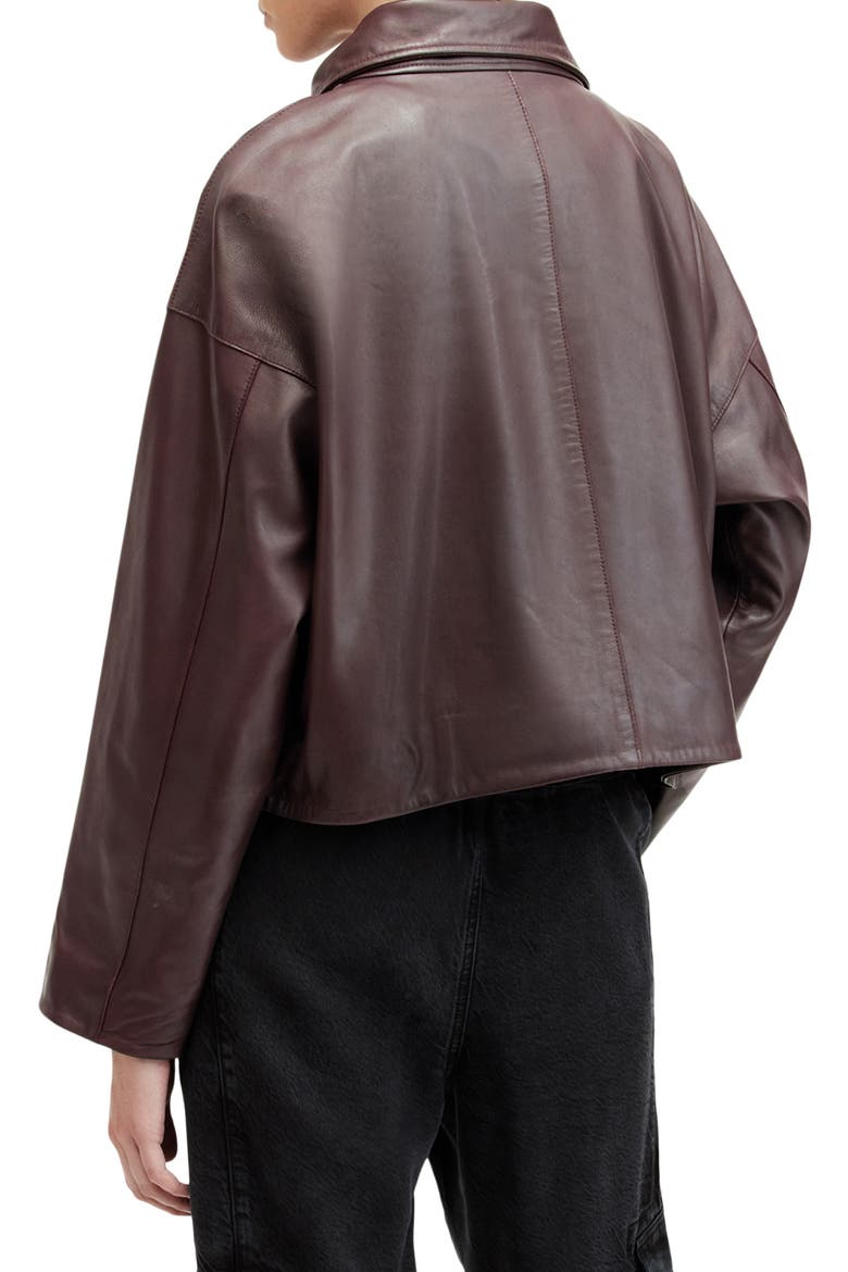 Ryder Leather Jacket, Alternate, color, MOUNTAIN BROWN