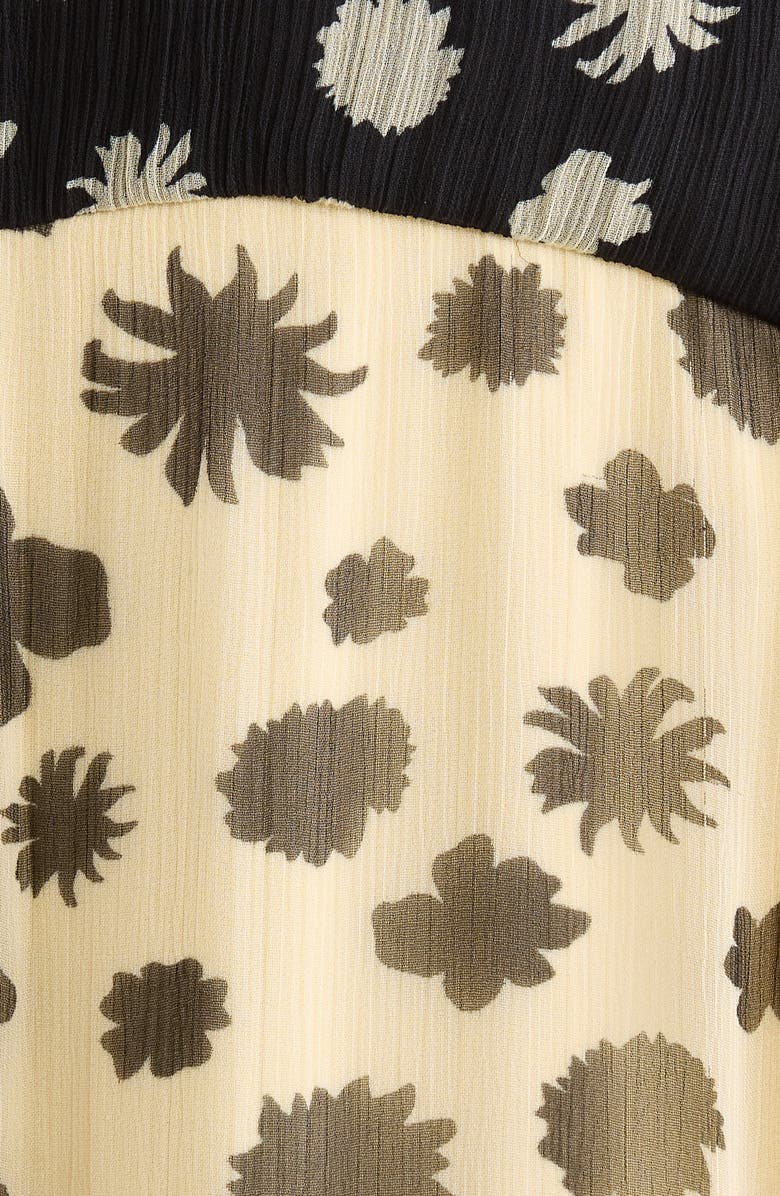 STAUD Camryn Mixed Print Colorblock Dress, Alternate, color, Ditsy Multi