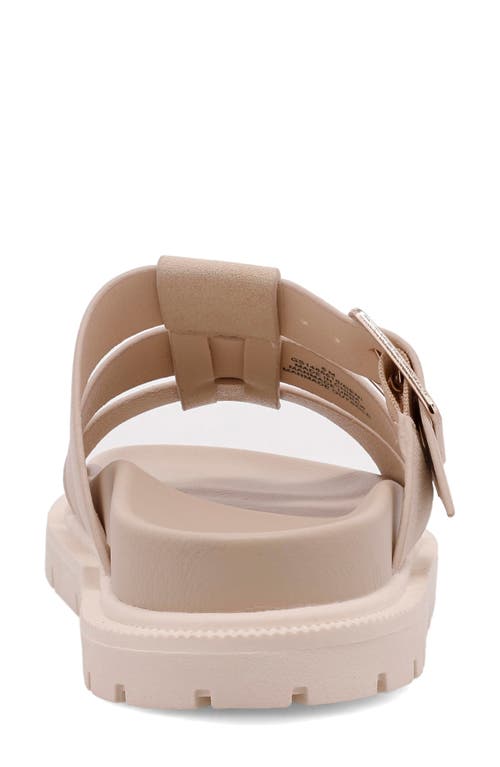 Shop Mia Geni Slide Sandal In Seashell