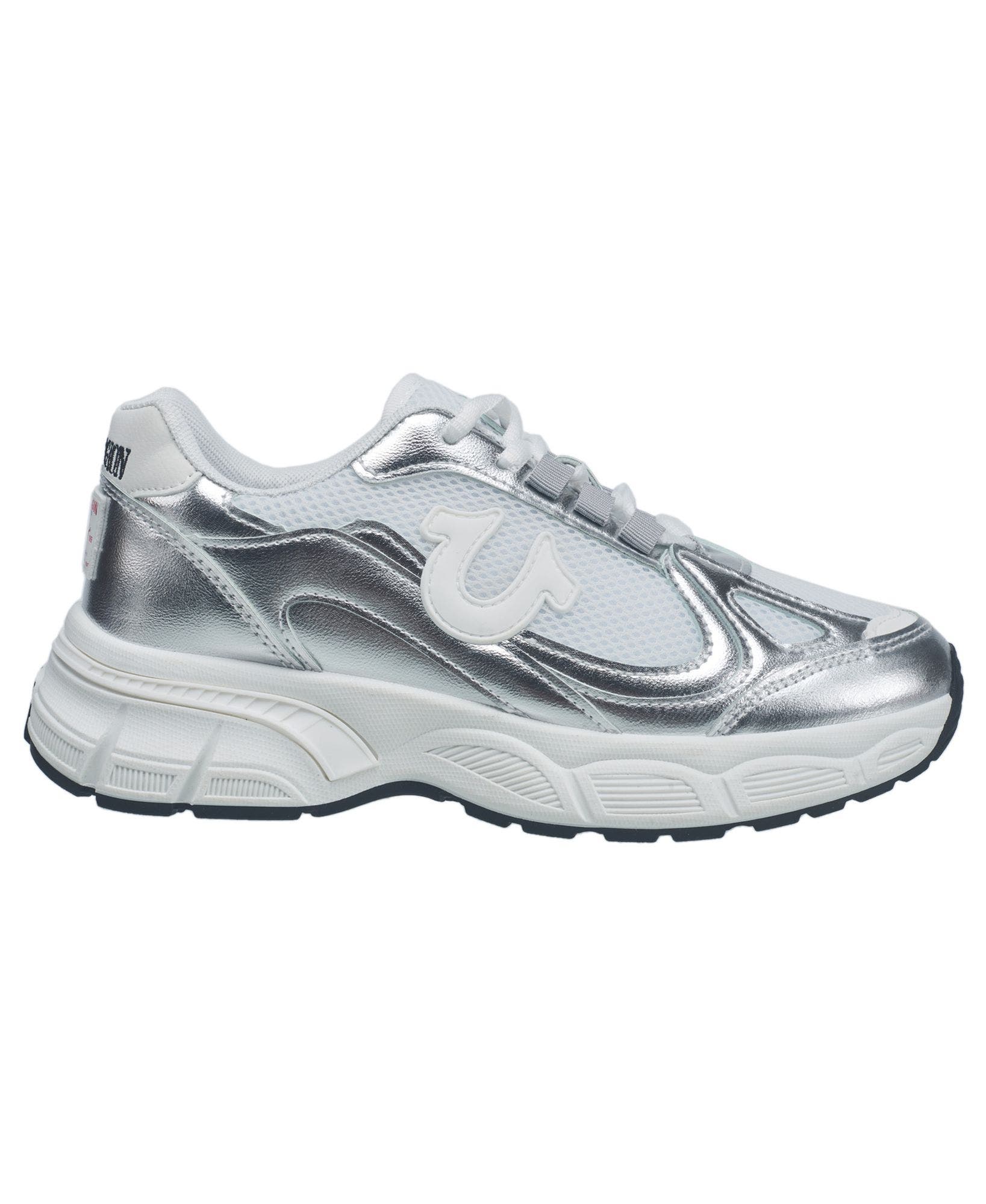 Dreezy Chunky Logo Sneaker, Alternate, color, Silver