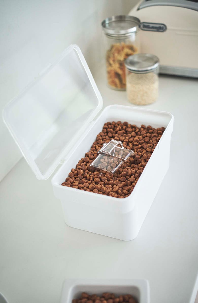 Yamazaki Small Airtight Pet Food Storage Container, Alternate, color, White