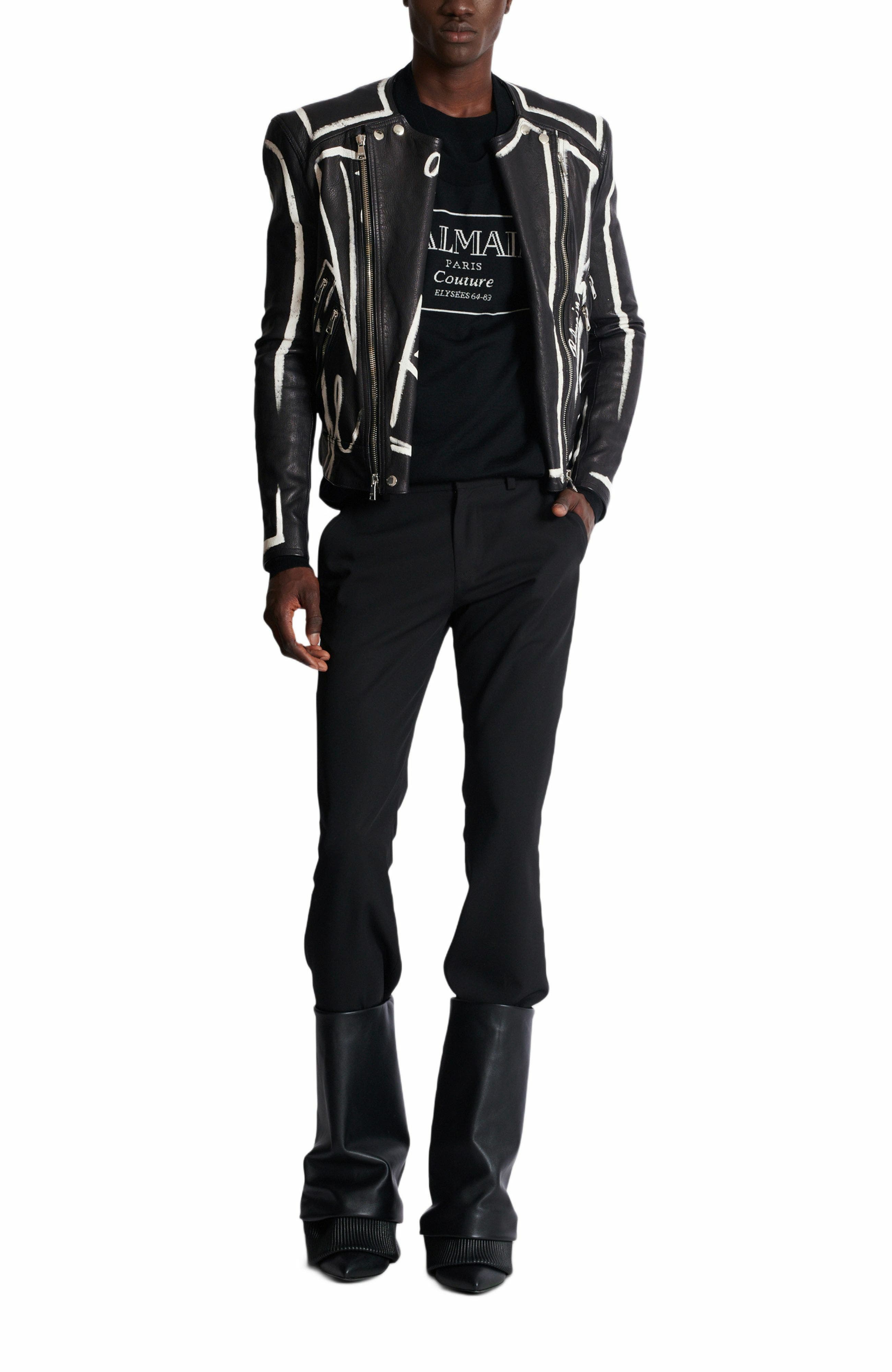 Knit Jumper With Balmain Couture Label - image 2