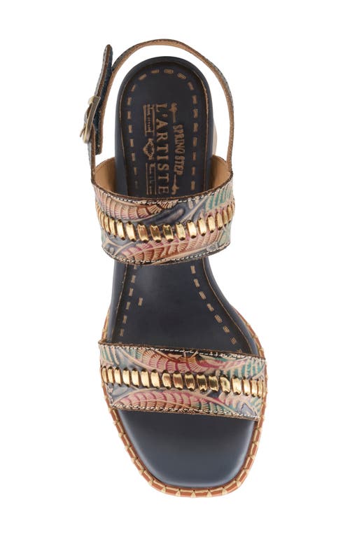 L'artiste By Spring Step Starstud Slingback Sandal In Blue Multi