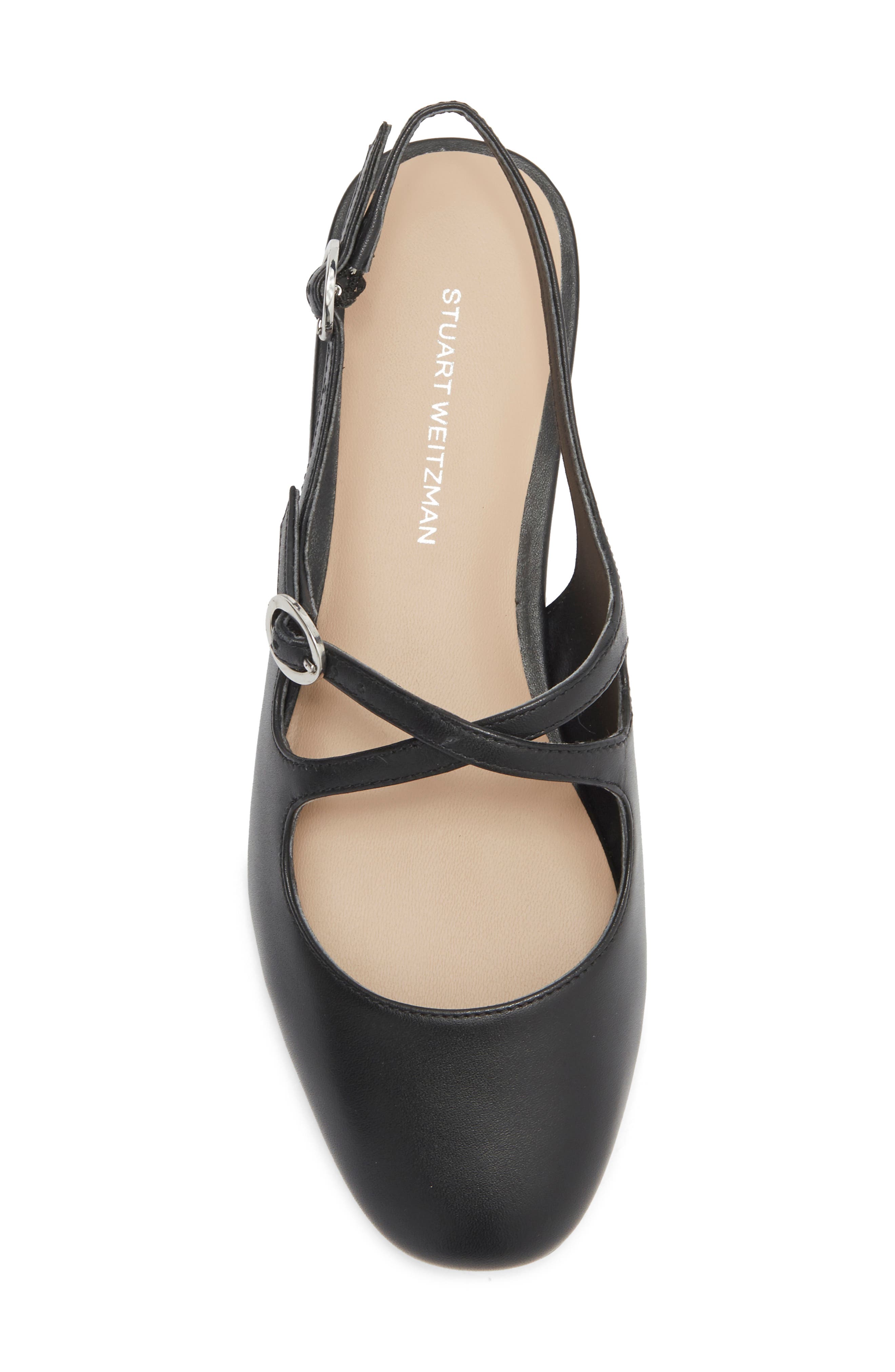 Clover Slingback Mule, Alternate, color, BLACK