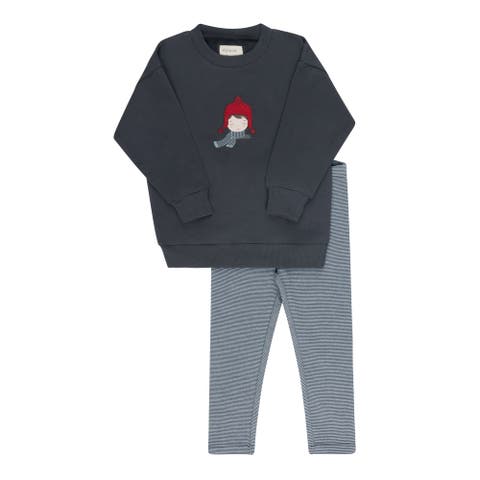 French Terry Autumn Kids Collection - Sweatshirt and Leggings (Baby)