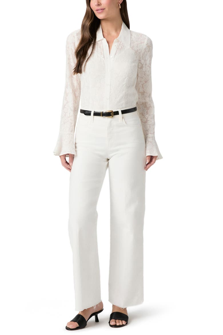 Tahoma Silk Button-Up Shirt, Alternate, color, WHITE