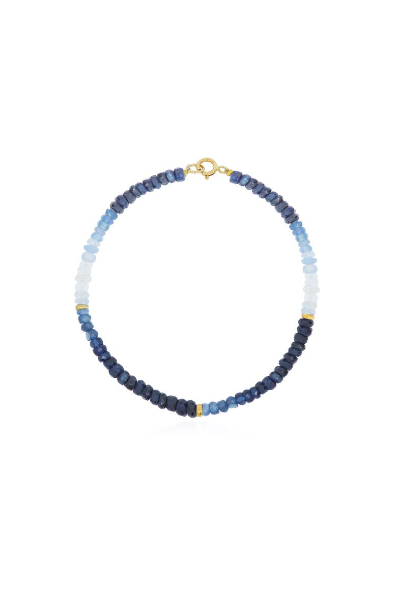 Blue Sapphire Ombre Bead Bracelet, Main, color, Blue Sapphire