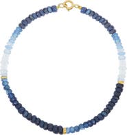 The Lovery Fine Jewelry Blue Sapphire Ombre Bead Bracelet