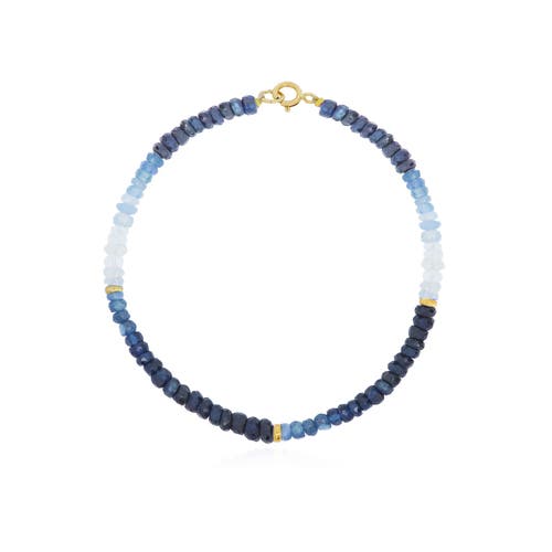 The Lovery Fine Jewelry Blue Sapphire Ombre Bead Bracelet