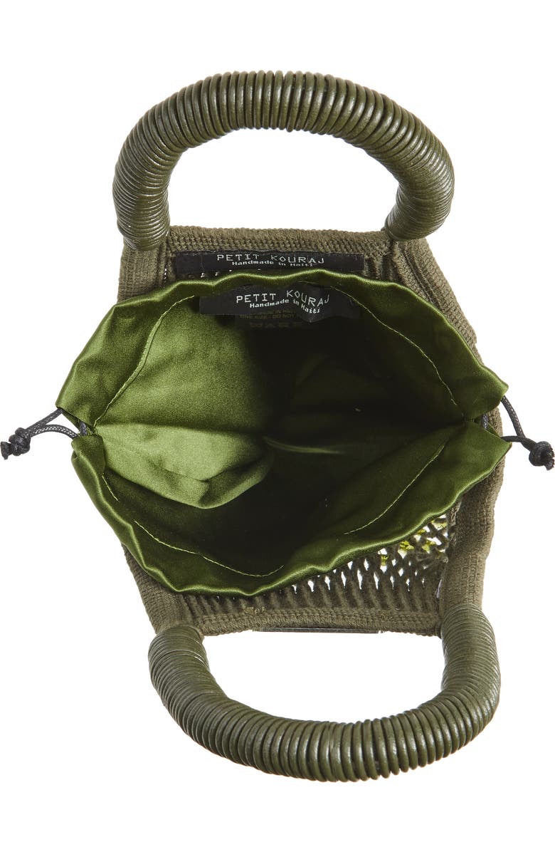 Petit Kouraj Mini Fringe Top Handle Bag, Alternate, color,