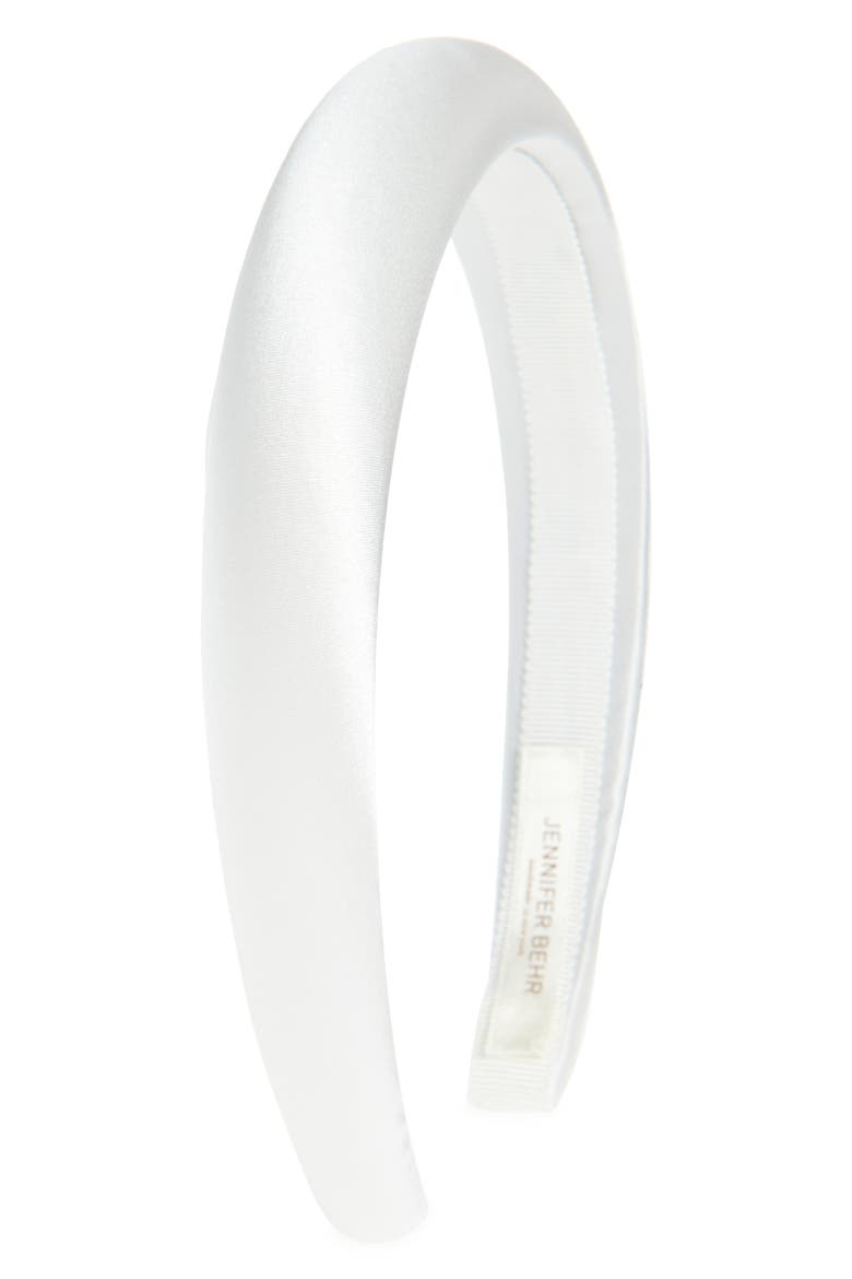 Tori Hammered Silk Headband, Main, color, CREAM