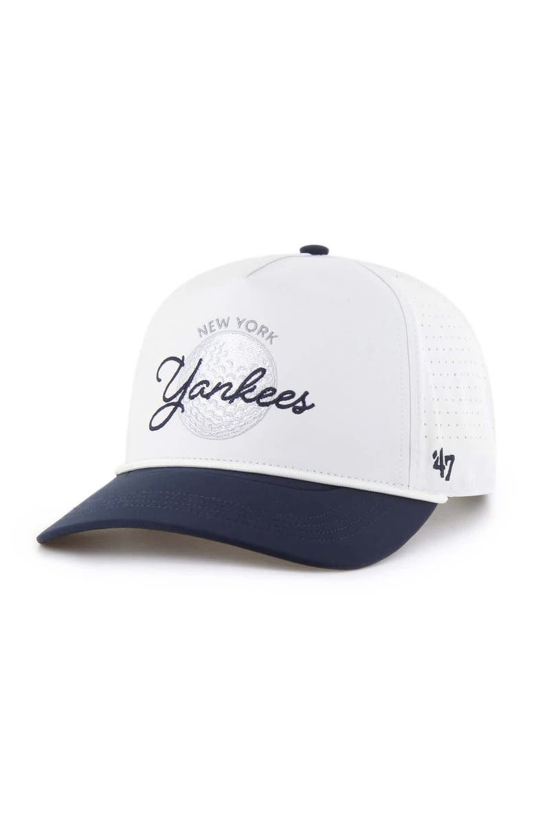 '47 Men's '47 White/Navy New York Yankees Gimmie Golf Hitch Rope Adjustable Hat, Alternate, color, 