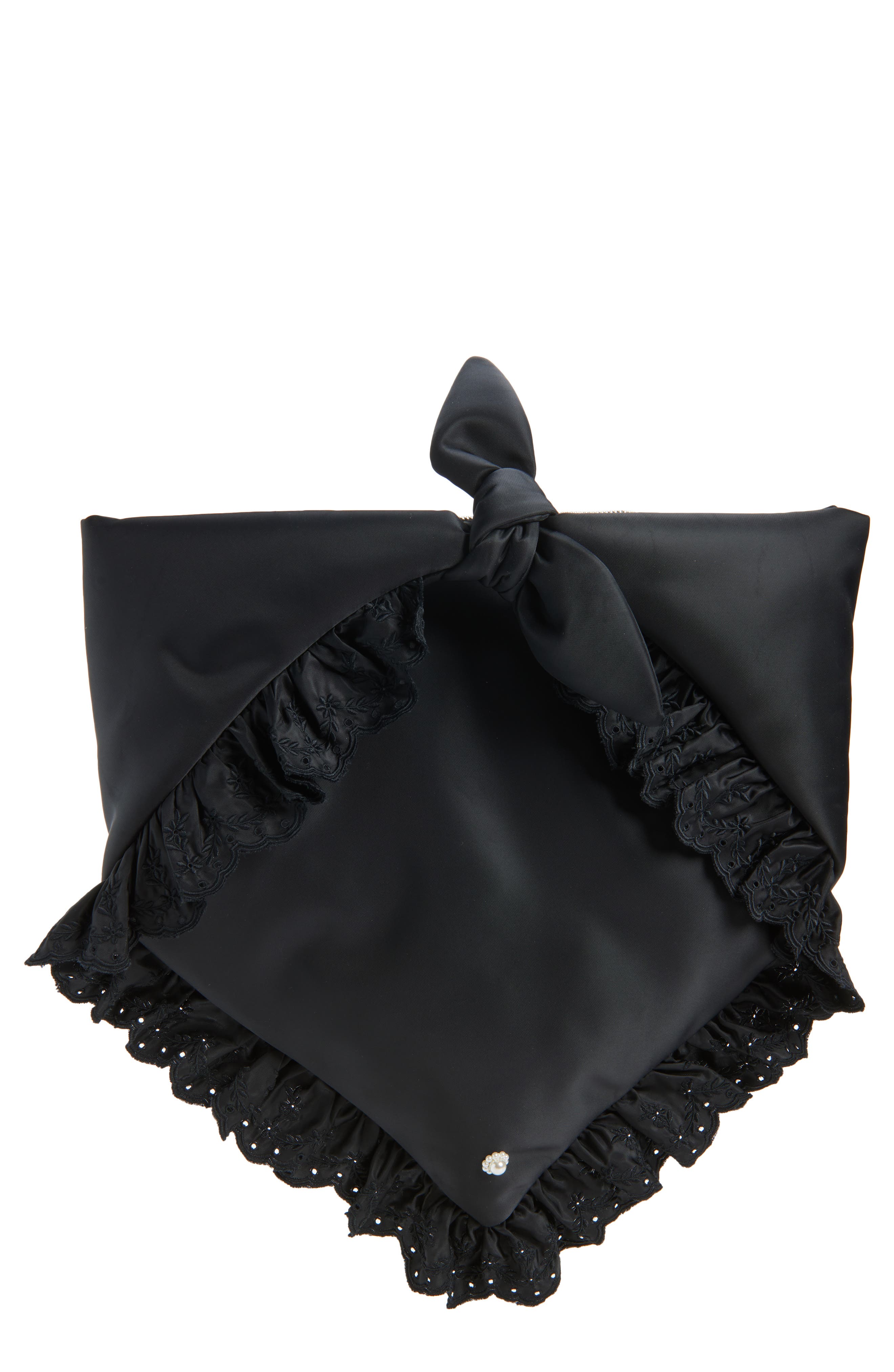 Simone Rocha Pillowcase Satchel, Main, color, Black