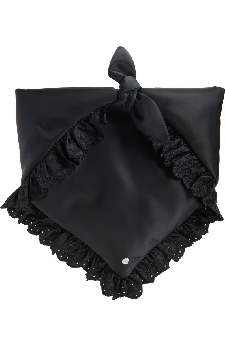 Simone Rocha Pillowcase Satchel, Main, color, Black