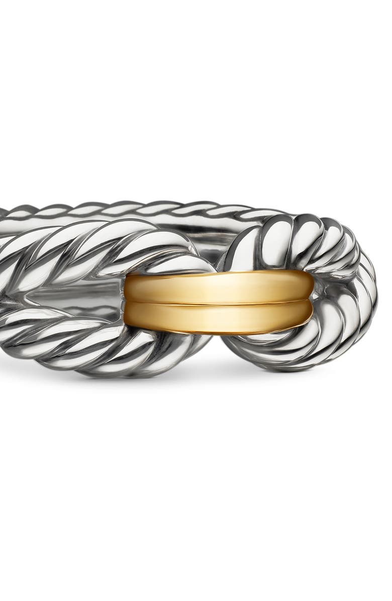 David Yurman Cable Loop Ring with 18K Gold, Alternate, color, Yellow Gold/ Sterling Silver